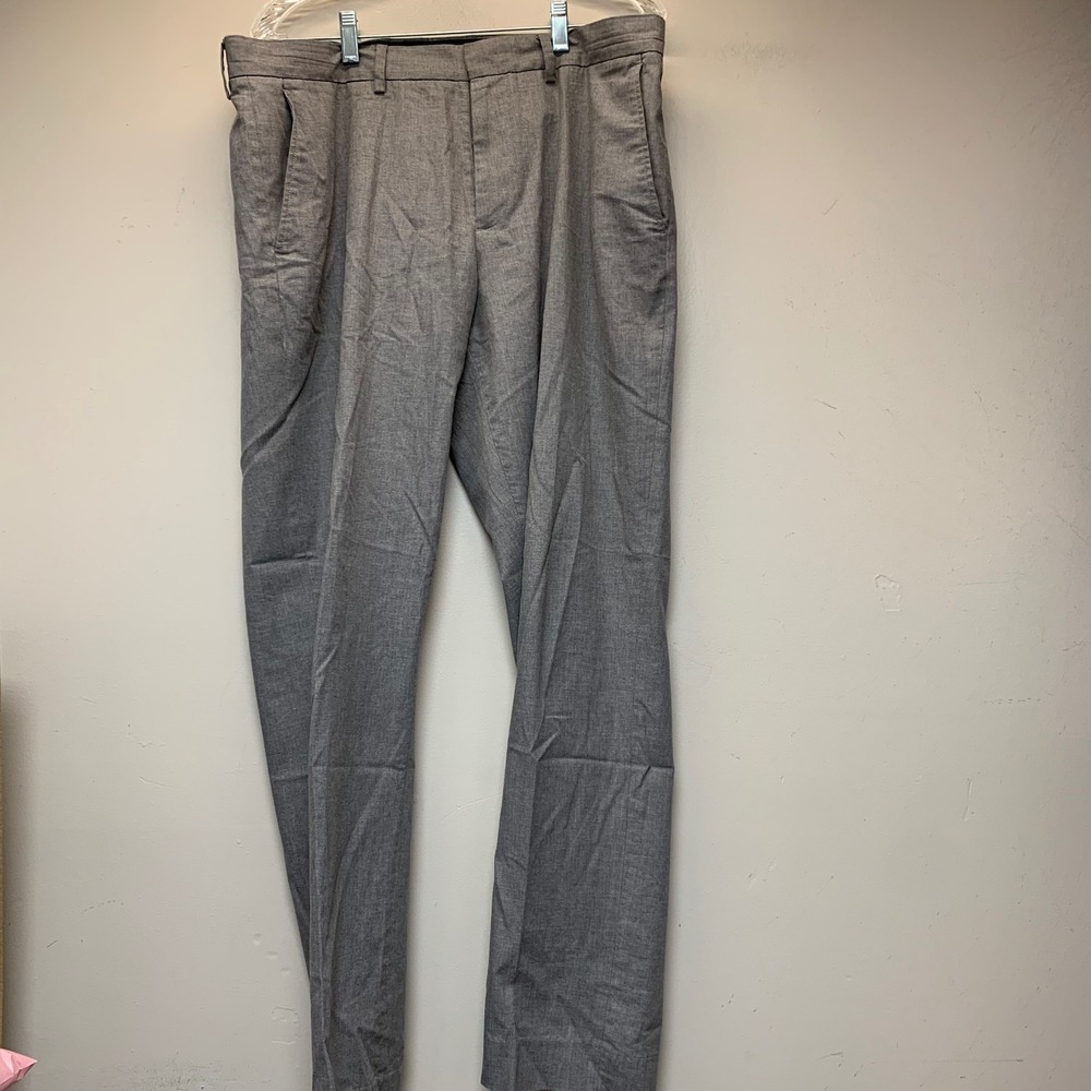 J.Crew Bedford Dress Pants Mens 35x32 Grey Excellent 100% Cotton F3996